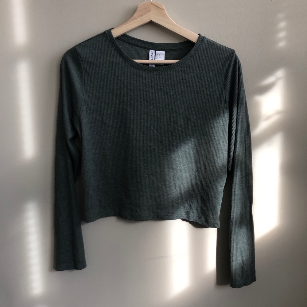 H&M ribbed crop